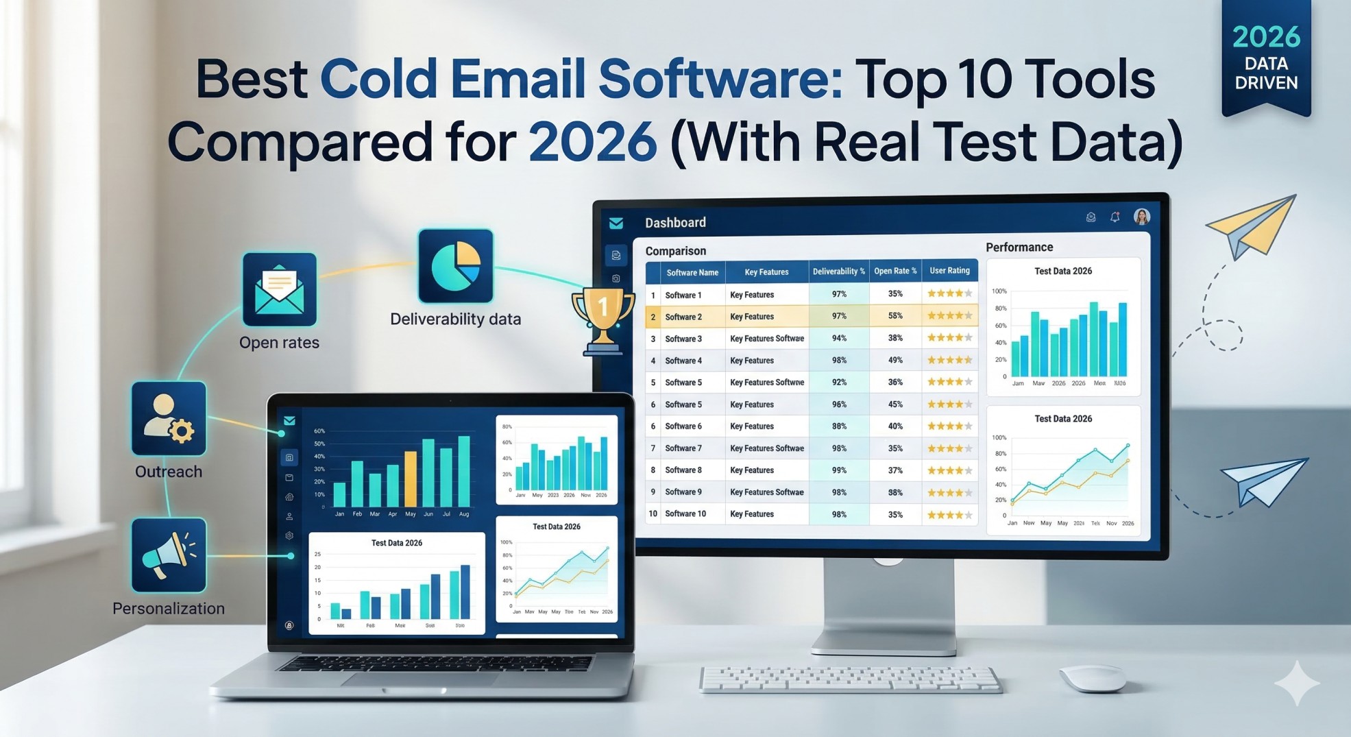Best Cold Email Software: Top 10 Tools Compared for 2026 (With Real Test Data)